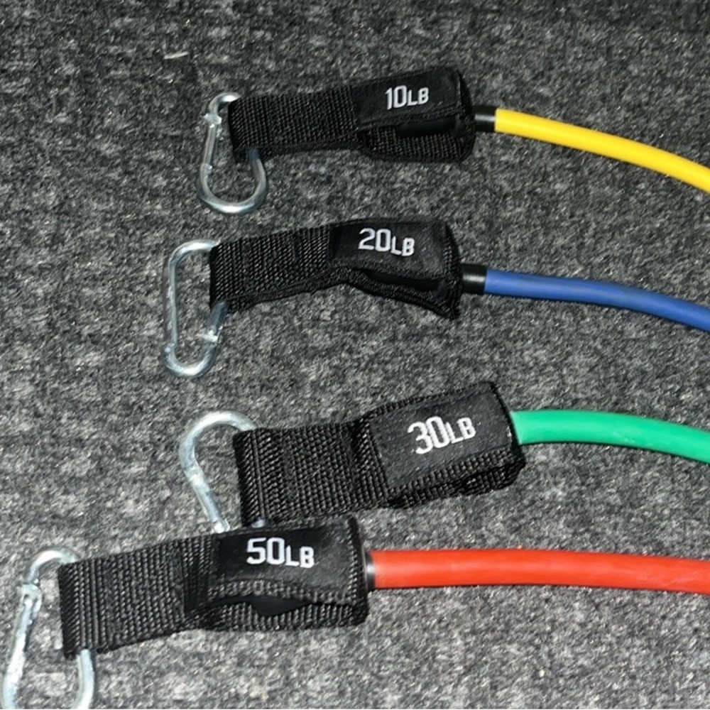New Open Box unbreakable Resistance Bands Set Fitness Insanity . - Picture 11 of 16